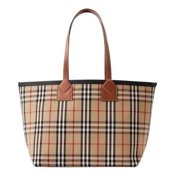 Burberry Medium London Check-Pattern Tote Bag - Picture 2 of 13